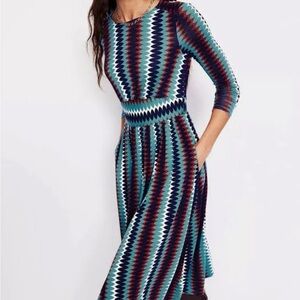 Boden Multicolor Patterned Dress